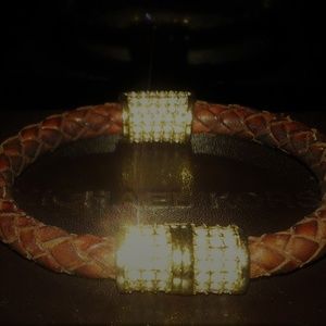 Michael Kors Braided Leather Bangle